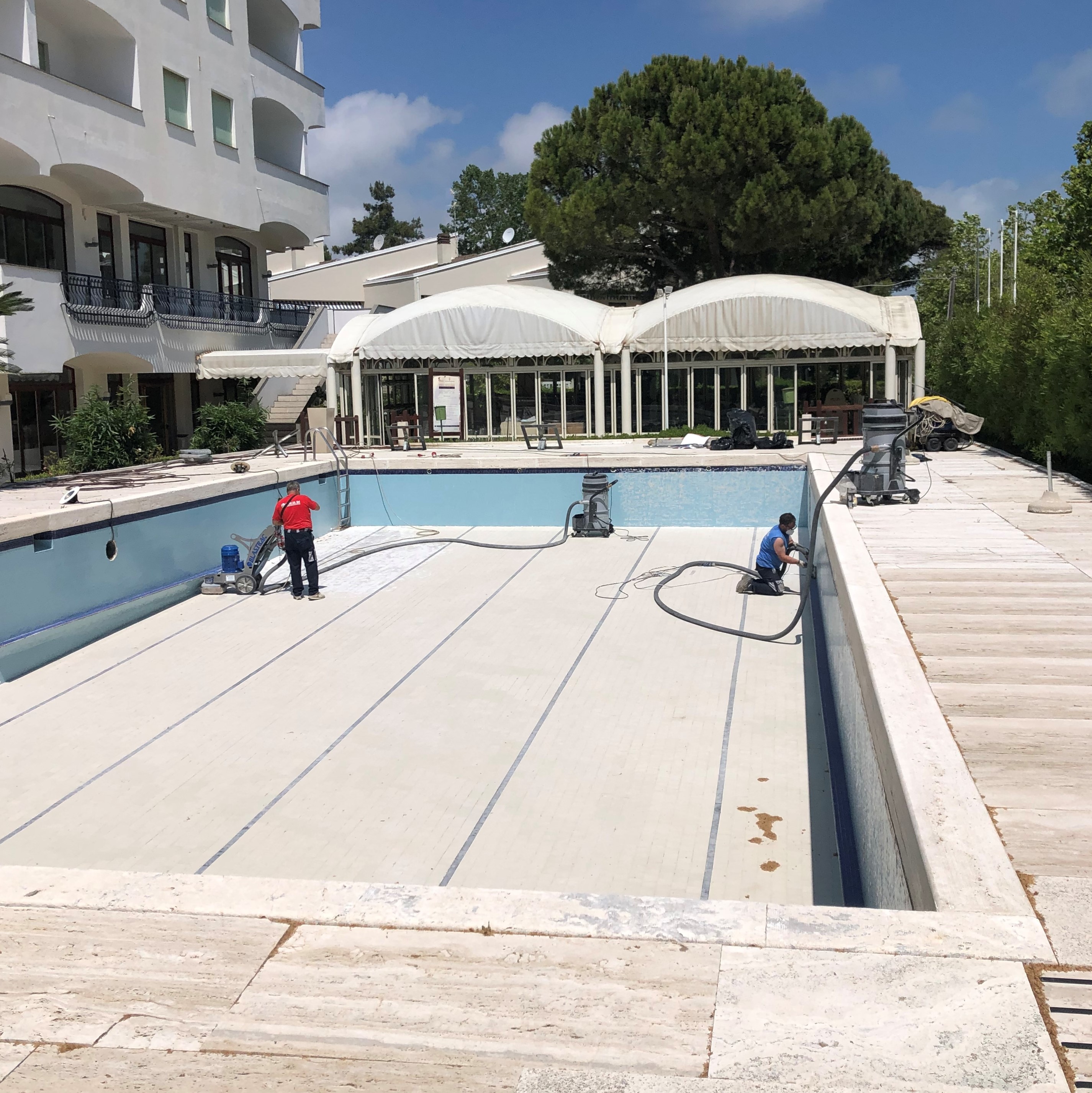 Impermeabilizzazione piscina - Prima